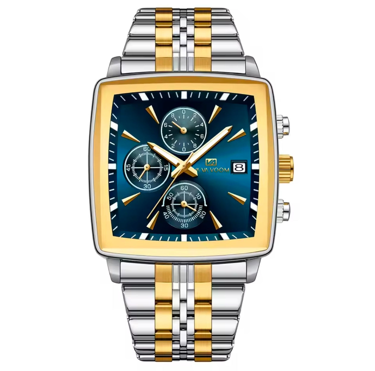 SKMEI 2033 LED Luminous Casual Square Clock reloj hombre
