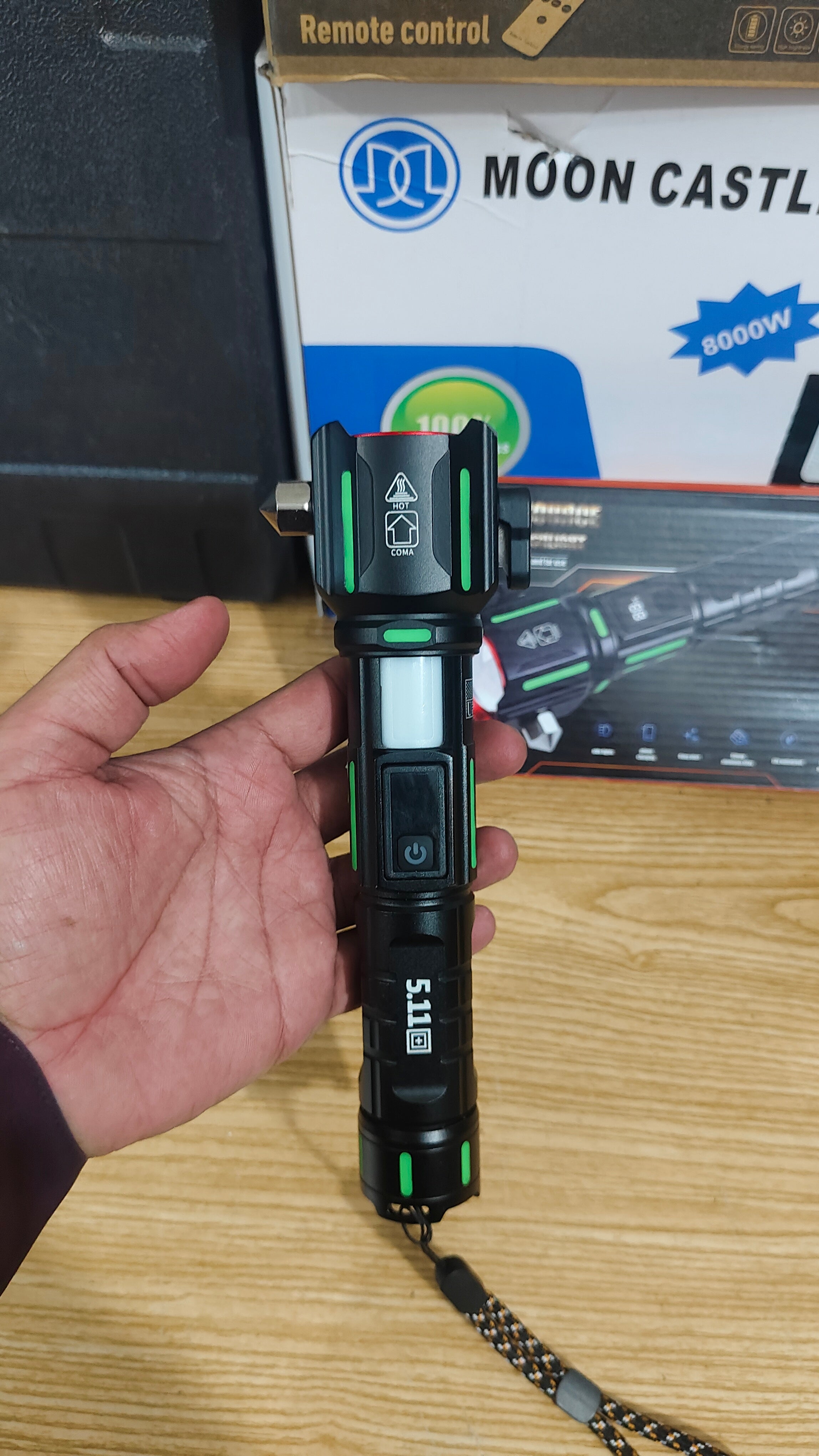 6 in 1 Ruilang Hammer Torch with alarm option
