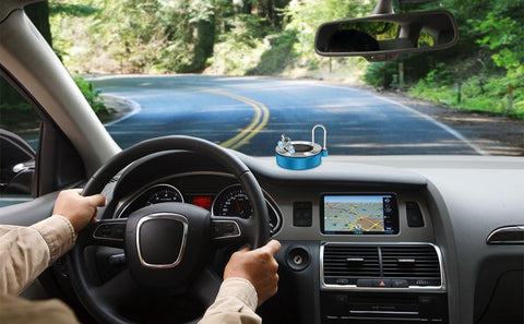 Solar Rotating Car Air Freshener Dashboard Solar Rotating Track Bike Aroma Diffuser