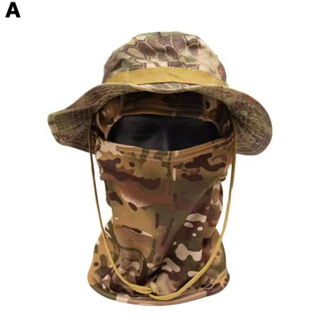 Tactical Balaclava Camouflage hunting Fishing Full Face Mask Cap set