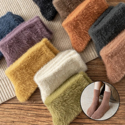 5 pair Cashmere Winter Warm Soft Fluffy Thermal Thick socks