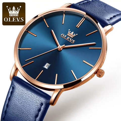 Power Brand Ultra Thin Quartz Watch - 30M Waterproof