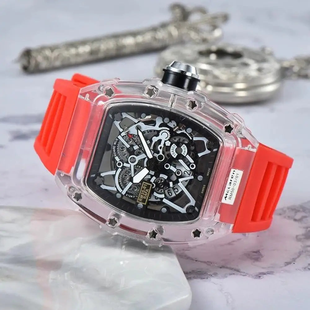 Avaner Men's Square Vintage Leather Cuff Watch