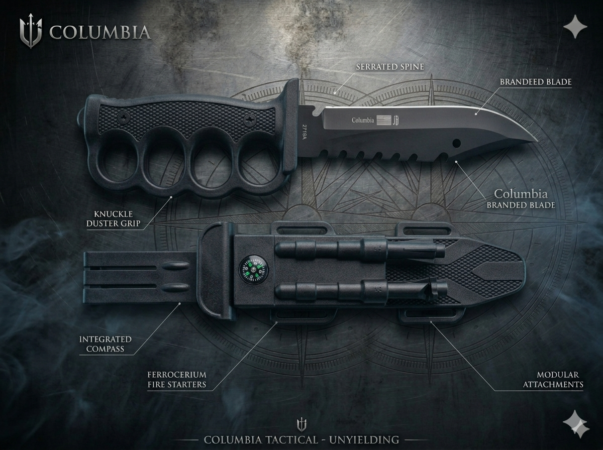 Tactical Columbia 2788A knife With Handle