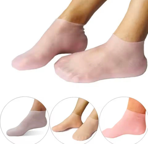 Spa Massage Silicone Moisturizing Foot Socks Remove Dead Skin Anti Cracking Anti-drying Foot Care Socks Reusable Pain Relief