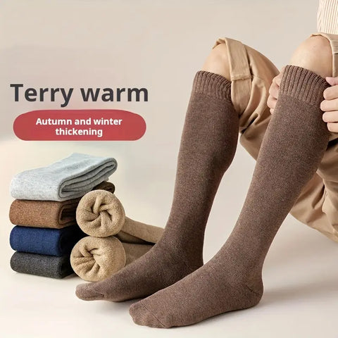 3 Pairs Extra Long Wool Warm Winter Socks