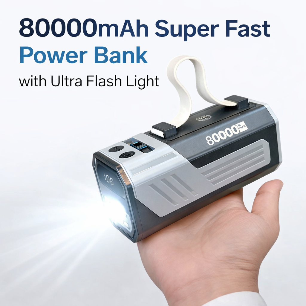 80000mah Super Fast 68w power bank