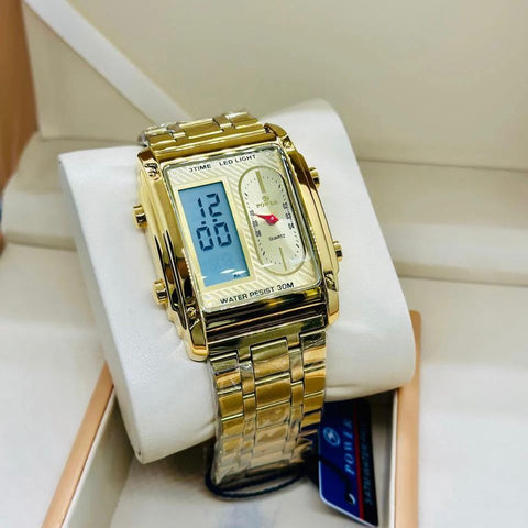Power Top Brand Luxury Relogio Masculino Stainless Steel Band Watch