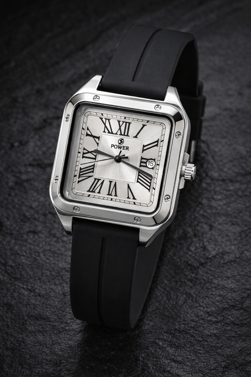 Power Cartier Leather Waterproof Watch  Master lock