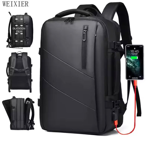 British Style Travel Backpack Casual Business Trip Computer Double Shoulder Bag