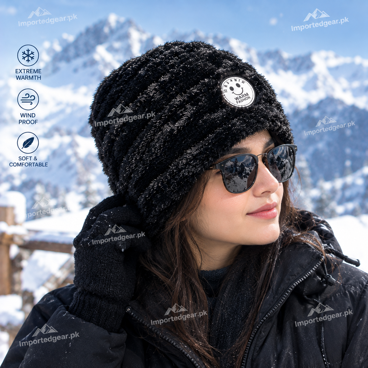 SnowPeak Premium Thermal Fur Cap Winter Cap for Men & Women