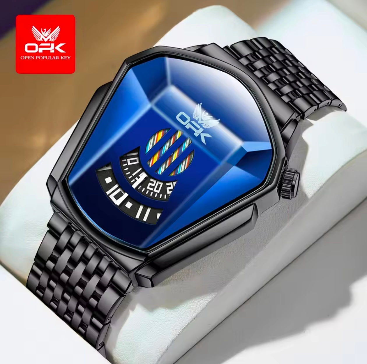 OPK Quartz Stainless Steel Luminous Waterproof Watch