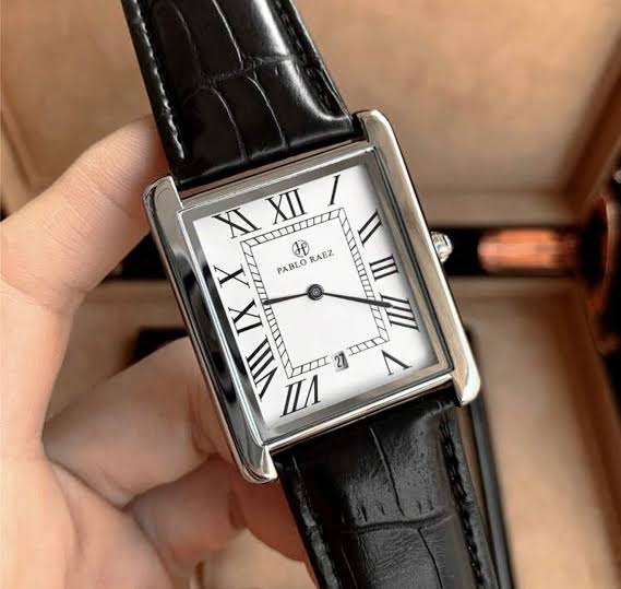 Elegant Business Square Quartz Timepiece with Calendar – Waterproof Fashion Gift for Him