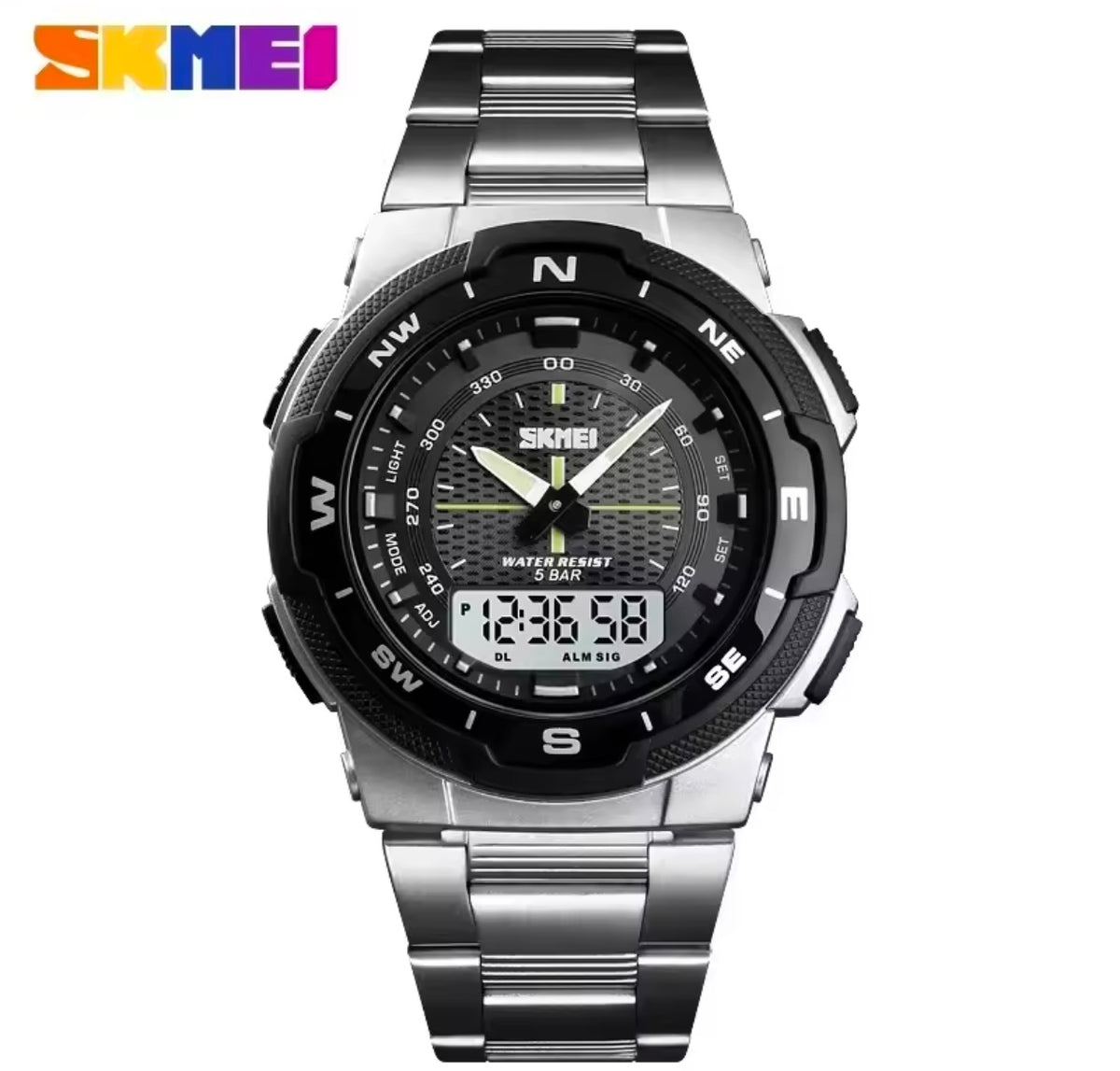 SKMEI 1370 Luxury Full Steel Business Waterproof Watch
