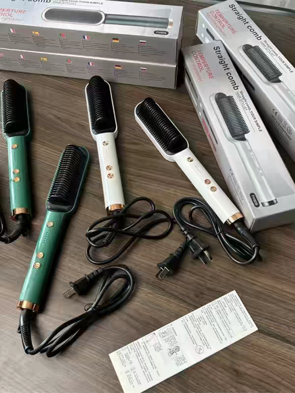 Pro Hair Straighter Brush Automatic Electric Straighter Hair Iron Hair Straightener Comb Retail Package Free Shipping