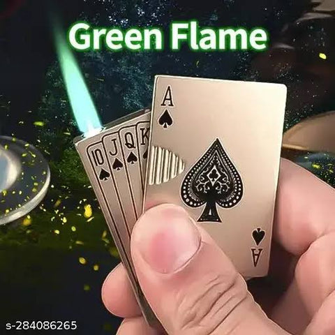 Ace Poker Lighter Green Flame(Gift)