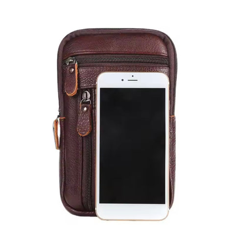 LEATHER Vintage Belt Crossbody Fanny bag