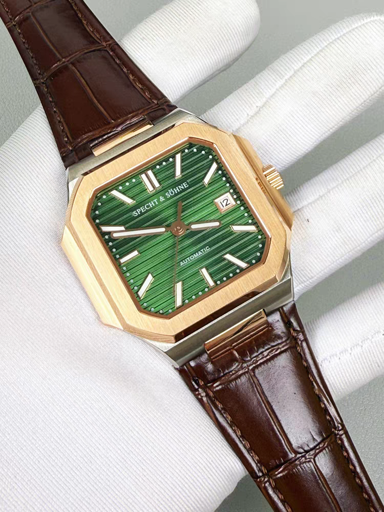 Sp &So Men's Classic Cubic Watch 50M Waterproof Luminous
