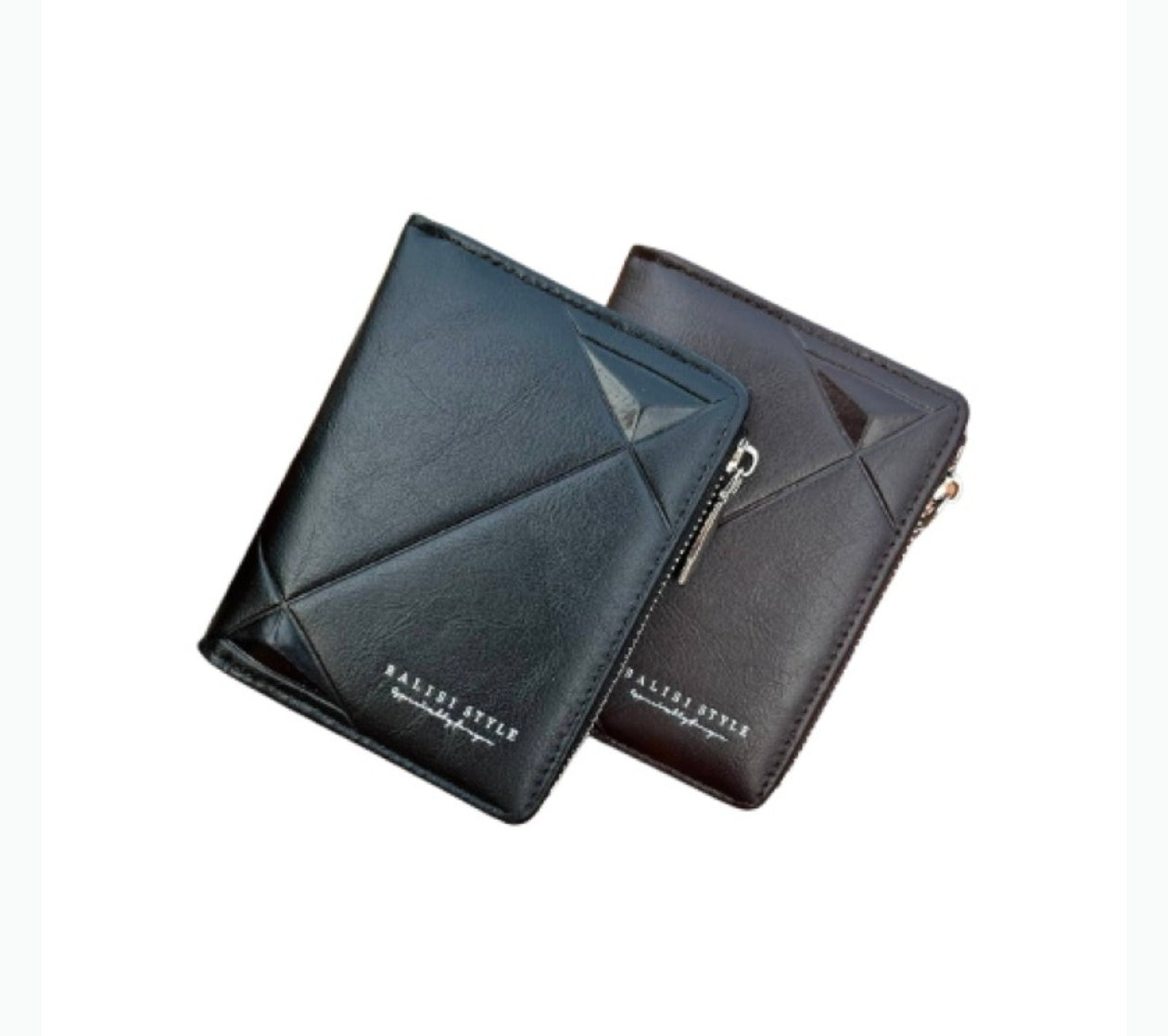 Og Balisi Style Zip Wallet, PU Leather Short pocket Wallet
