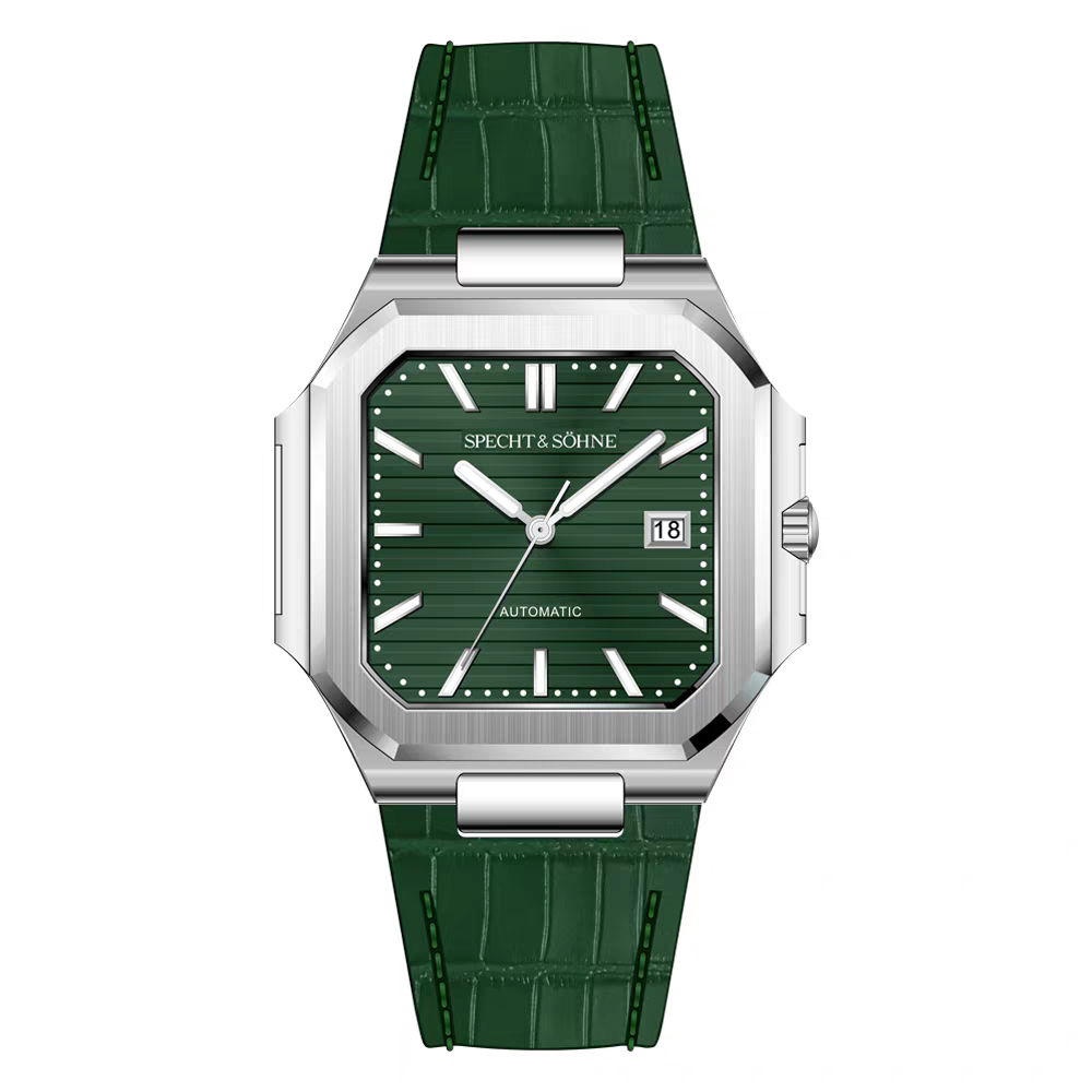 Sp &So Men's Classic Cubic Watch 50M Waterproof Luminous