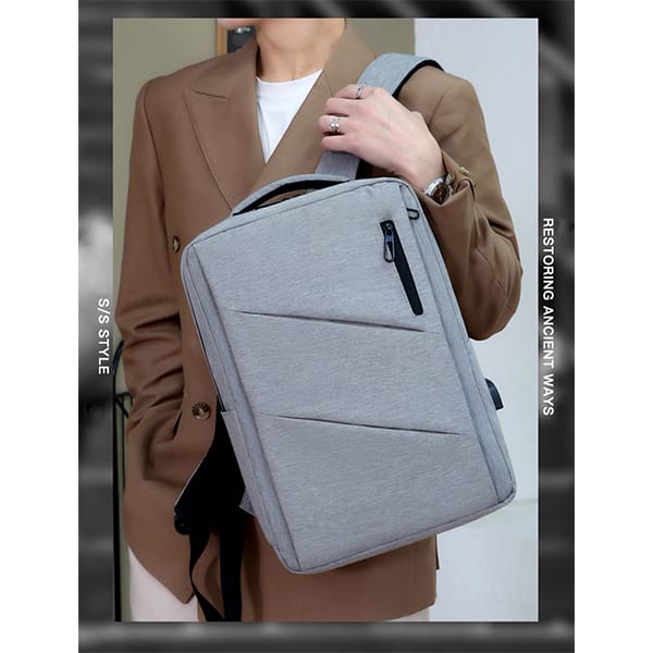 British Style Travel Backpack Casual Business Trip Computer Double Shoulder Bag