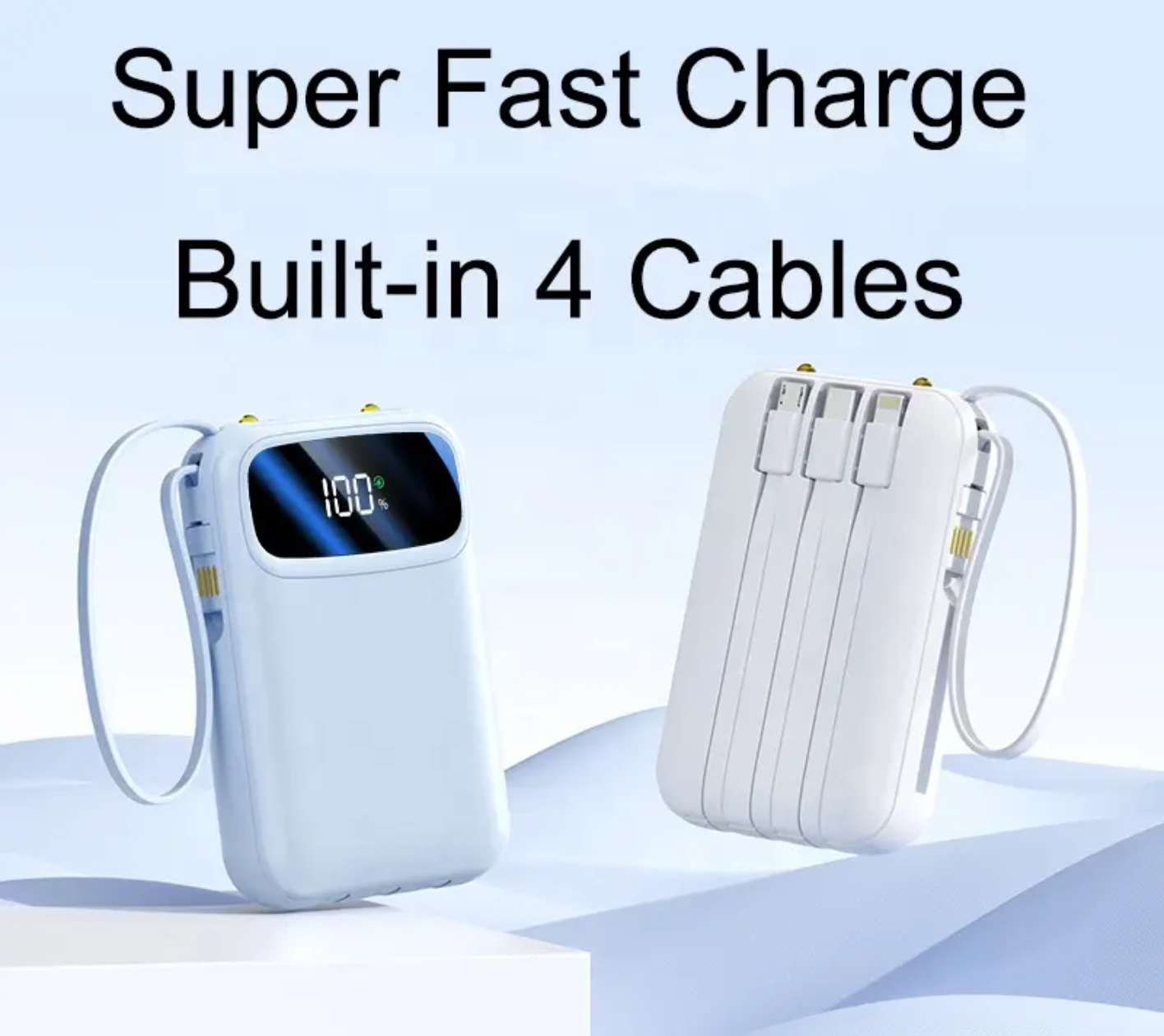 10000mAh Power Bank Fast Charging