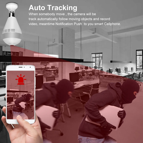 V380 Bulb Wifi Camera - LED Bulb Light