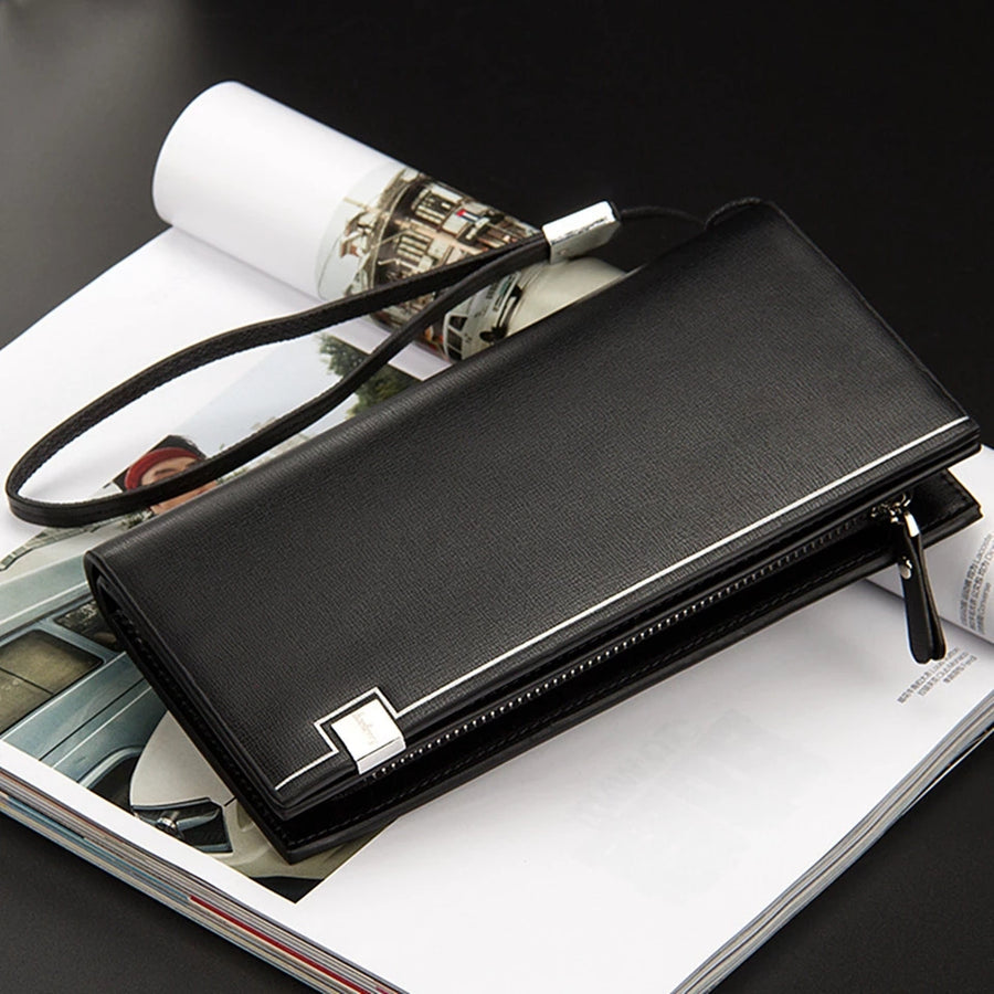 Baellerry Universal Long Wallet Large Capacity Zipper Handbag Card Holder