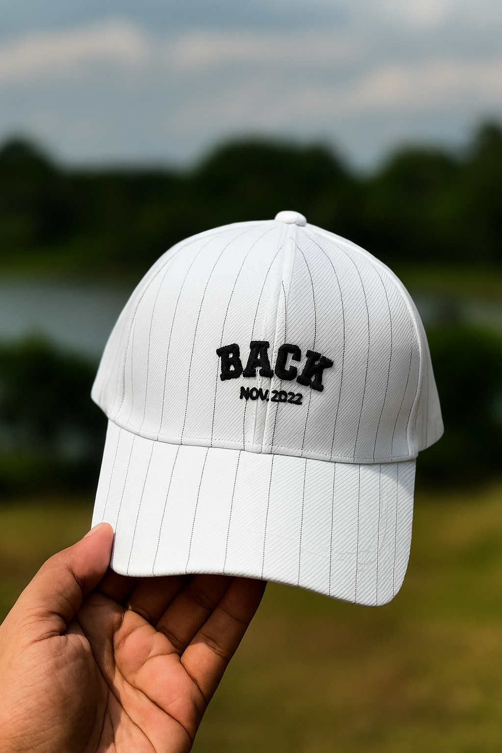 Back design out door fashion cap with adjustable size buckle