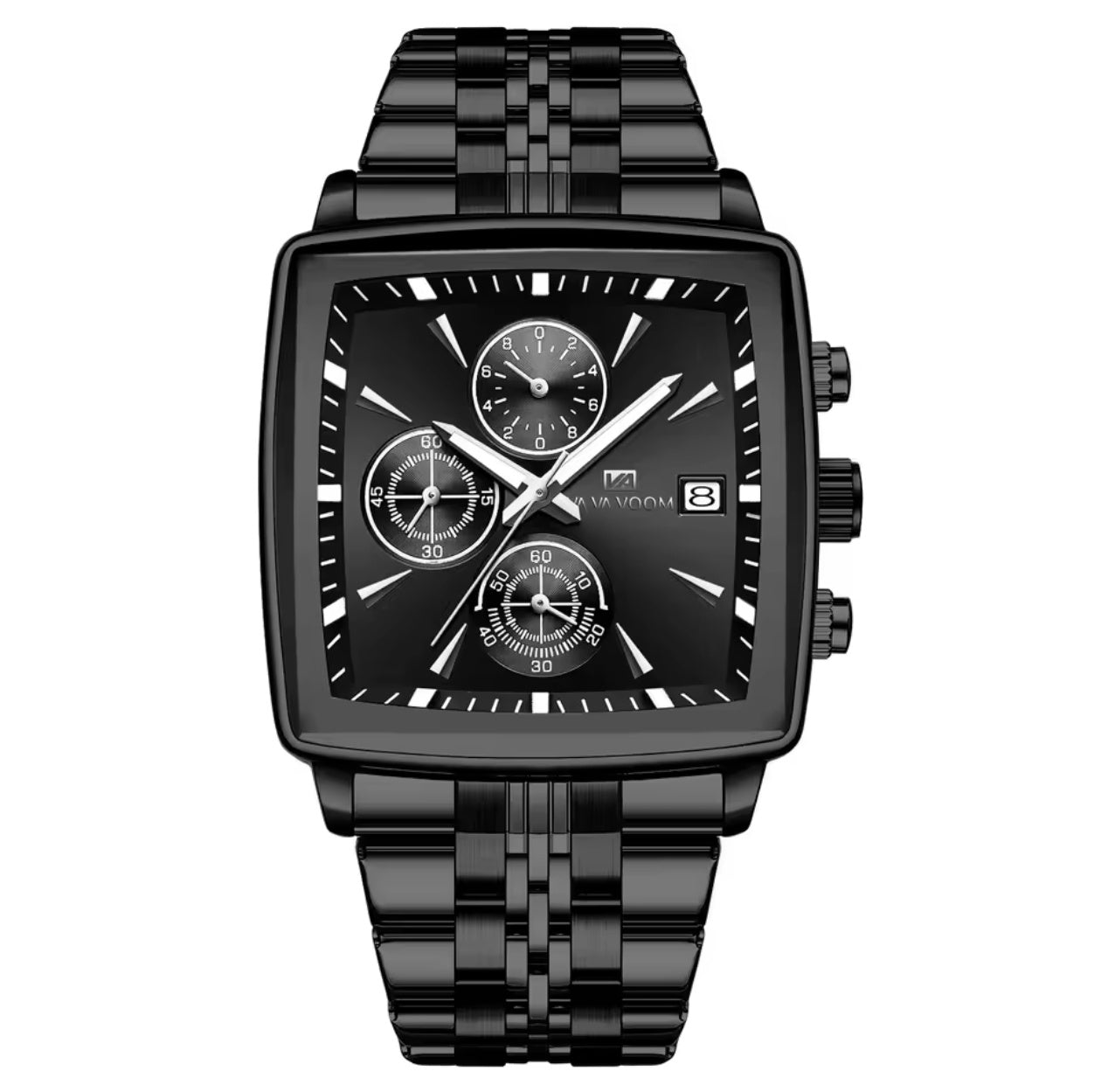 SKMEI 2033 LED Luminous Casual Square Clock reloj hombre