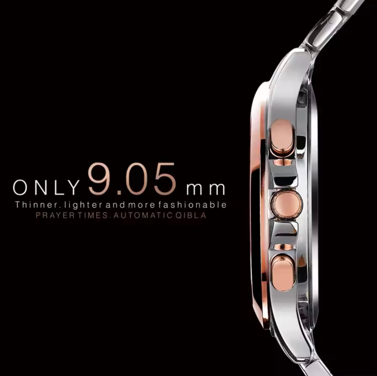 Azan Waterproof Watch with Prayer Time