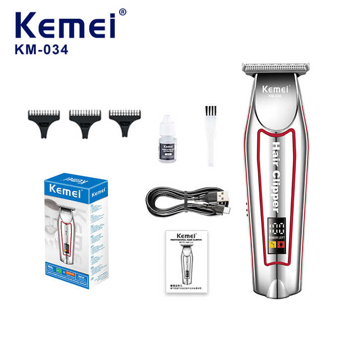 Kemei Cordless T-Blade  Hair Clipper Trimmer