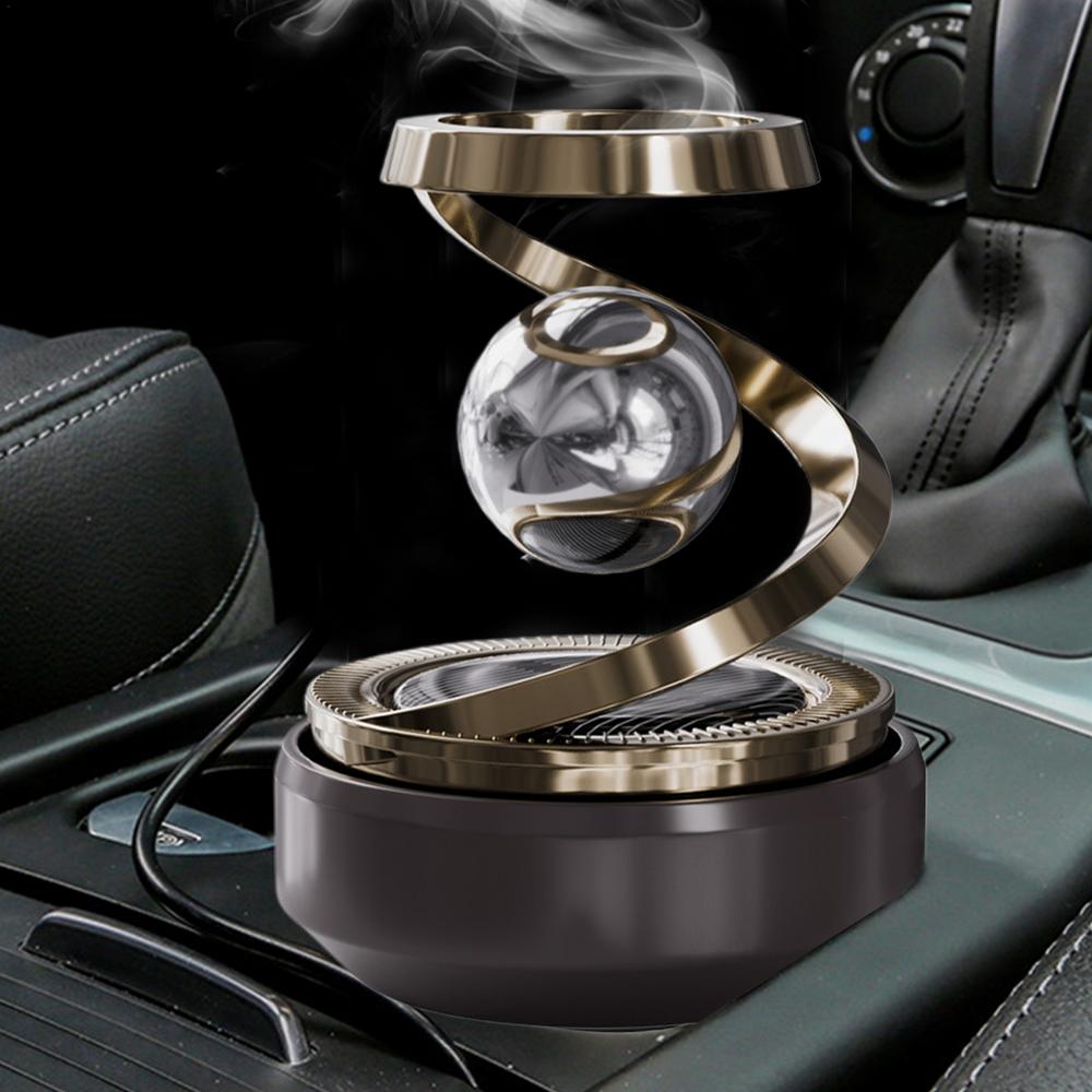 Solar Power Rotating Air Freshener For Car Fragrance Ornaments Autorotation Solar Car Supplies Air Freshener For Car Home