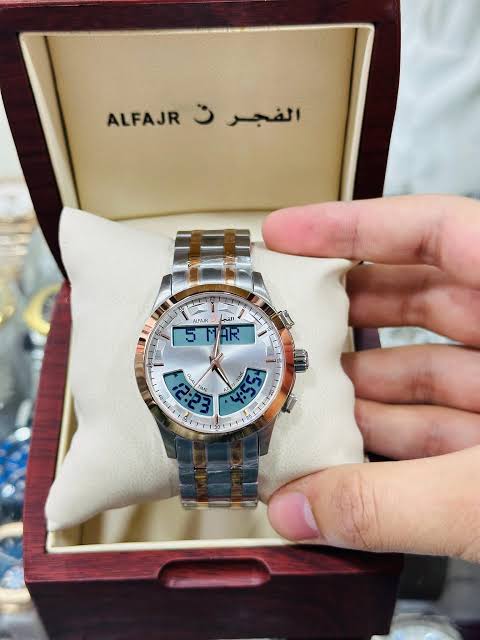 Muslim Alfajar Dual Time Stainless steel Watch