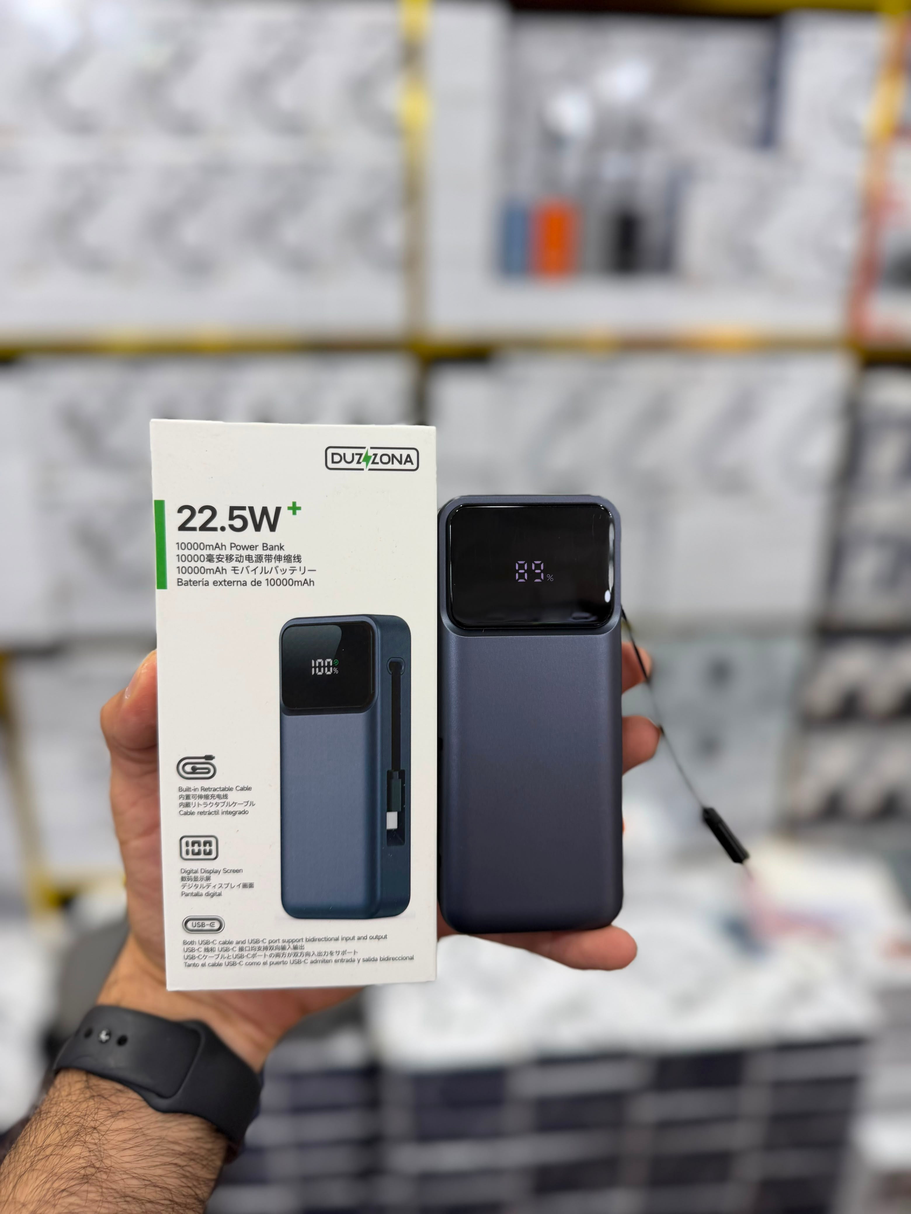 10000mah PD Super Fast 22.5W Fast Charging with Flash Light