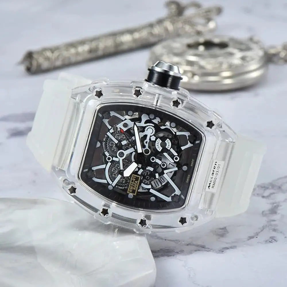 Avaner Men's Square Vintage Leather Cuff Watch