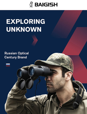 Russian Telescope 20X50 High-definition Low Light Level Night Vision Binoculars  Anti-skid Binoculars With Compass