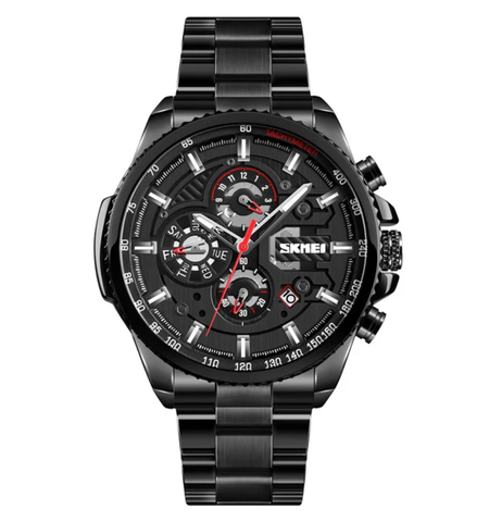 Skmei M023 Men's Automatic Mechanical Watch, Stainless Steel Waterproof Watch