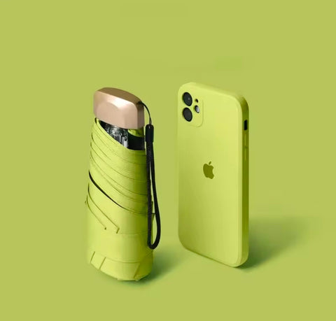 Mini Sun Umbrella UV Protection Vinyl Folding Pocket