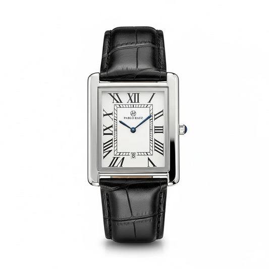 Elegant Business Square Quartz Timepiece with Calendar – Waterproof Fashion Gift for Him