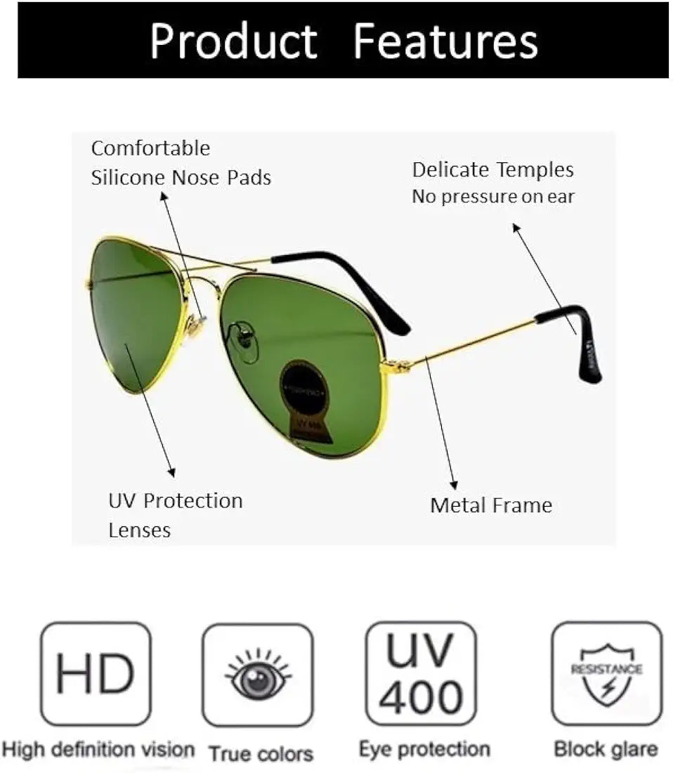 Imported Aviator Sunglasses