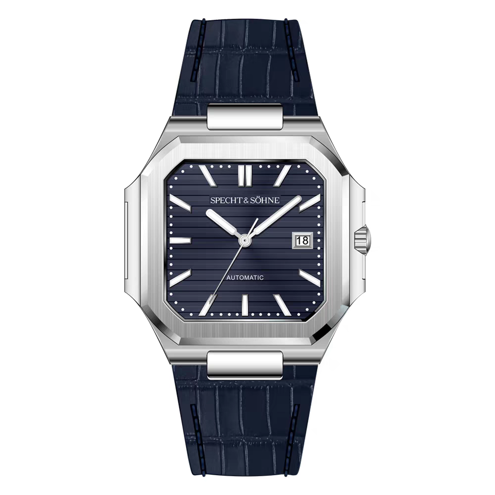 Sp &So Men's Classic Cubic Watch 50M Waterproof Luminous
