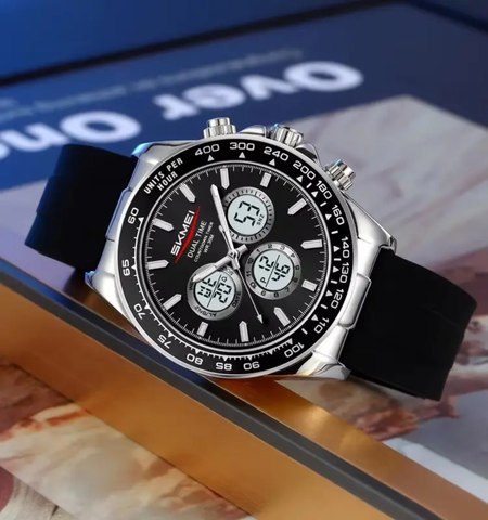 SKMEI 2505 Men's Watches Multi Functional Date Luxury
Waterproof Silicone Strap Sports Watch for Men Reloj