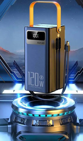 Power Bank 50000mAh 120W Fast Charging USB Portable Charger Mutil Port For IPhone