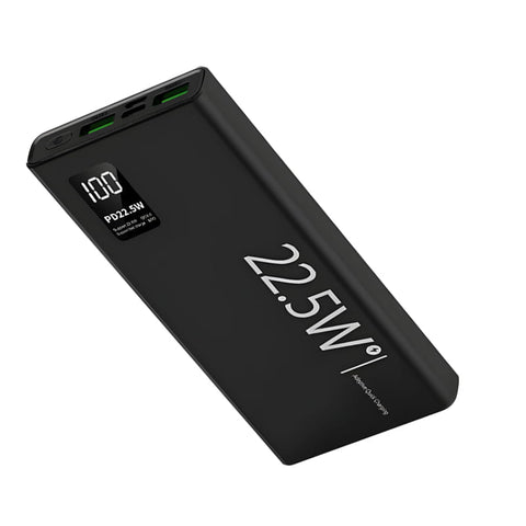 PD 22.5w 10000mAh Fast Power Bank with Built in Cables LED Display