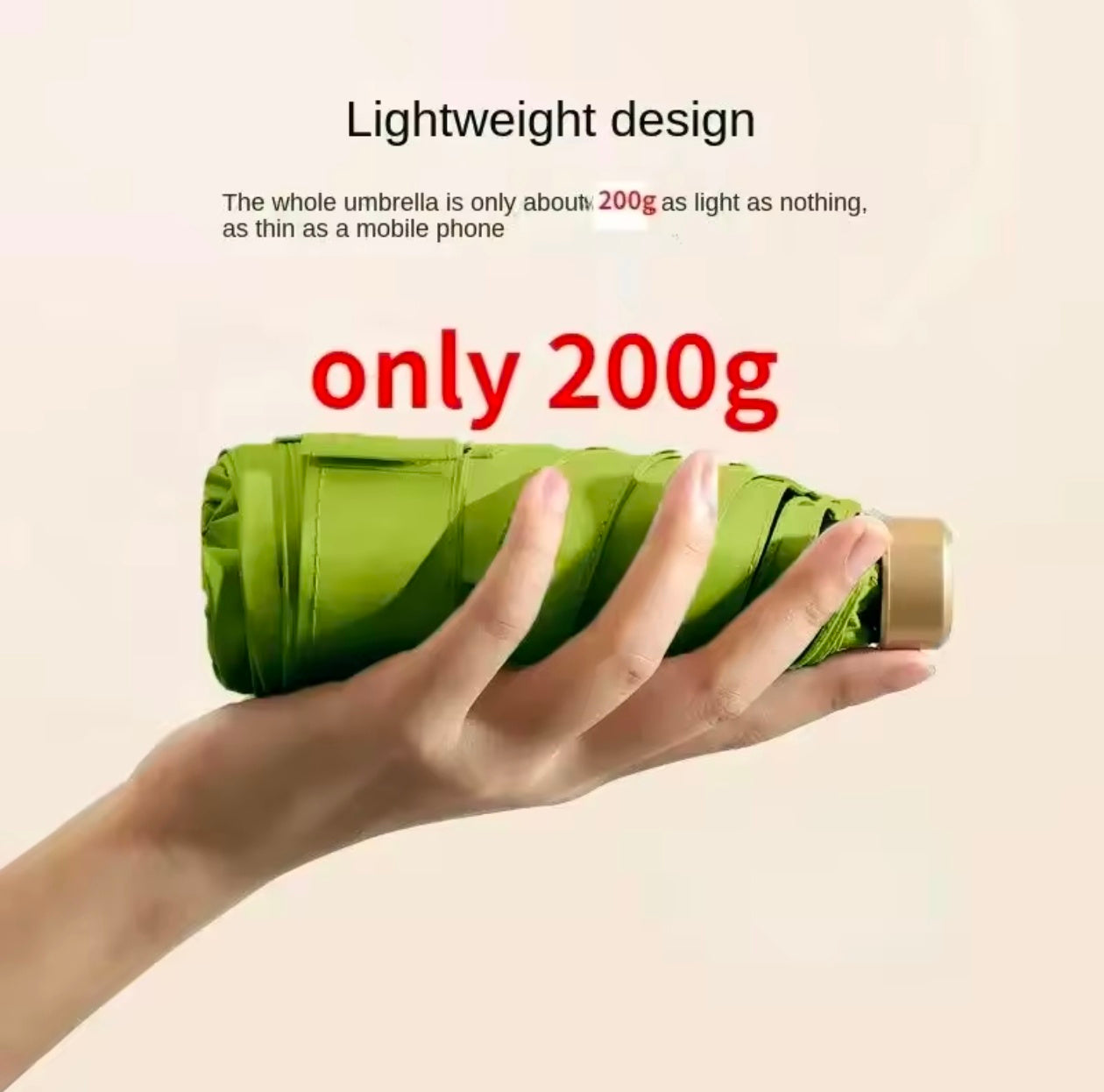 Mini Sun Umbrella UV Protection Vinyl Folding Pocket