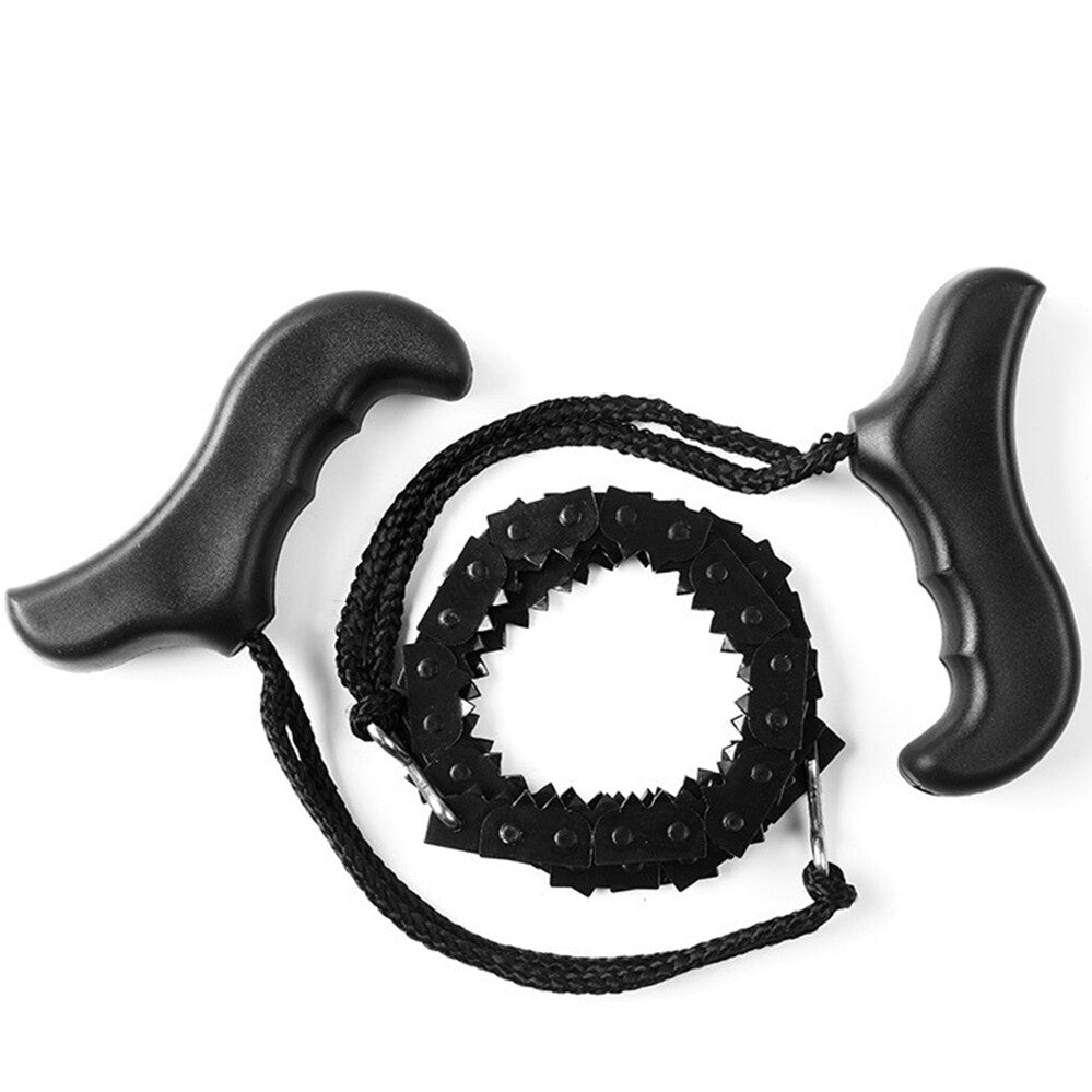 Pocket Chainsaw 39 Inch Long Chain Compact Folding Hand Saw Tool for Survival