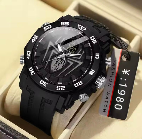 Sanda Spider Military Dual Time Sports Watch Waterproof