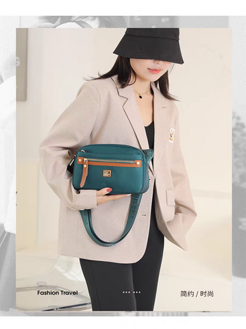 Women's Fashion Shoulder Bag Oxford Metail Handbag for female Messenger Cross Body Bag Purse Multifunction Multi-layer Handbag