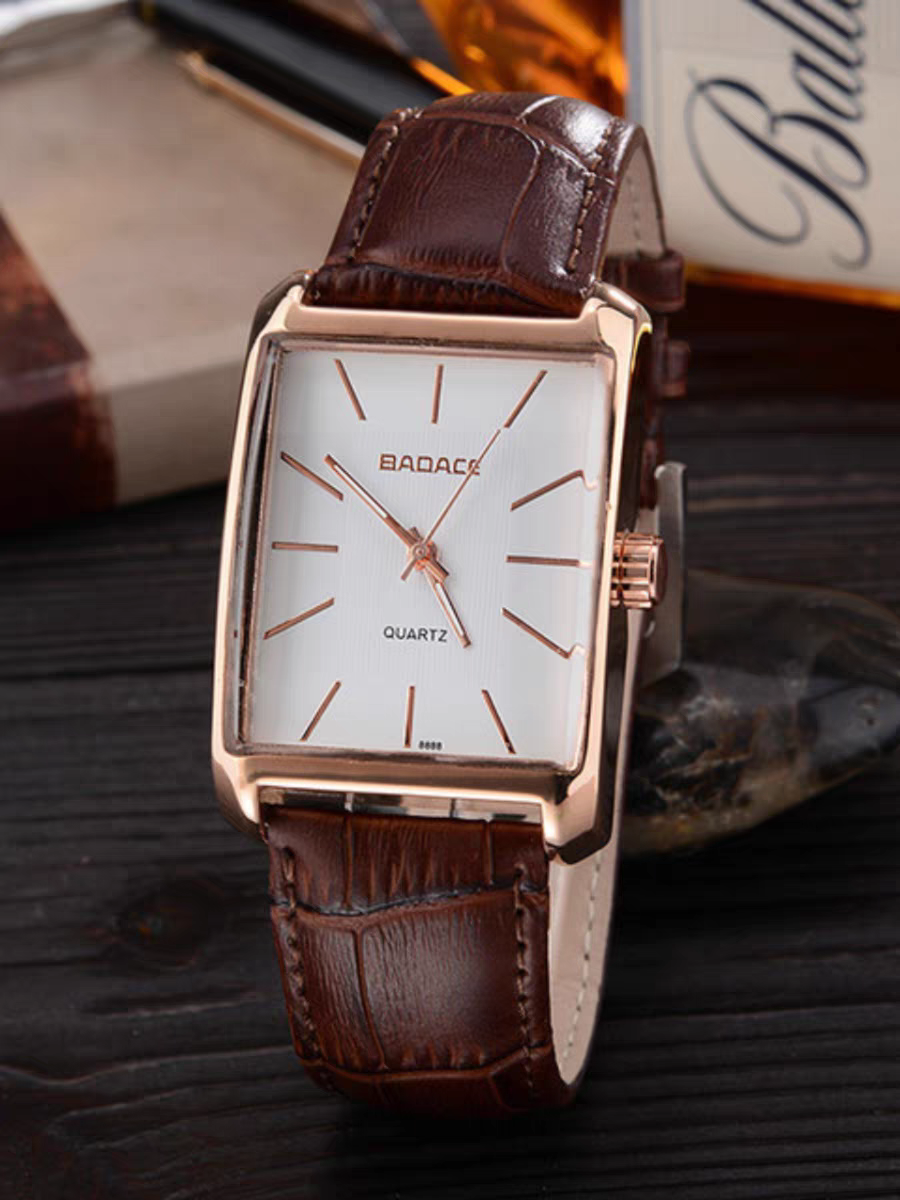 Wwoor Elegant style Quartz Watch Leather Strap